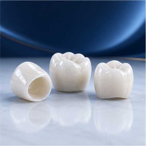 Diş Kronları 3D dental render