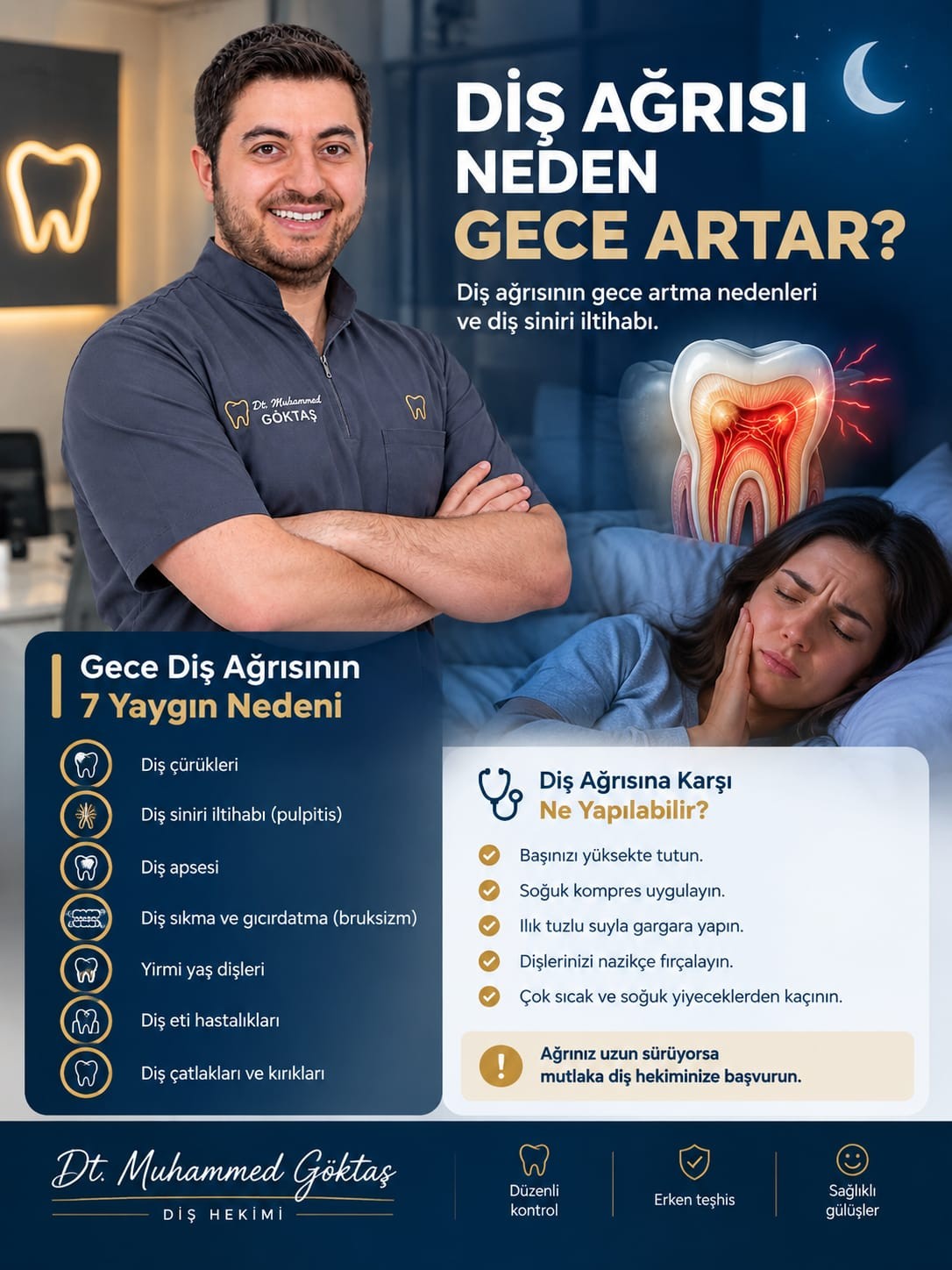 Diş Ağrısı Neden Gece Artar?