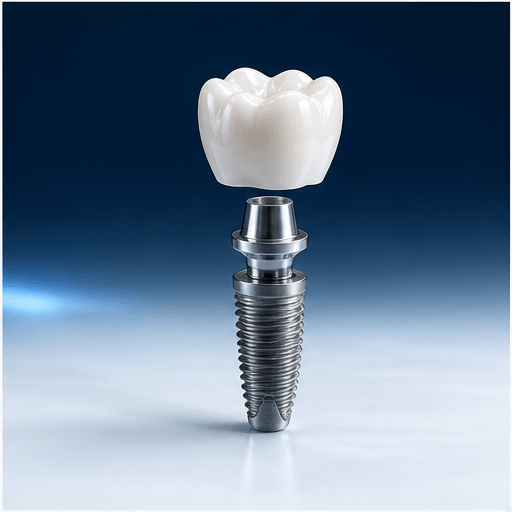 Diş İmplantları 3D dental render