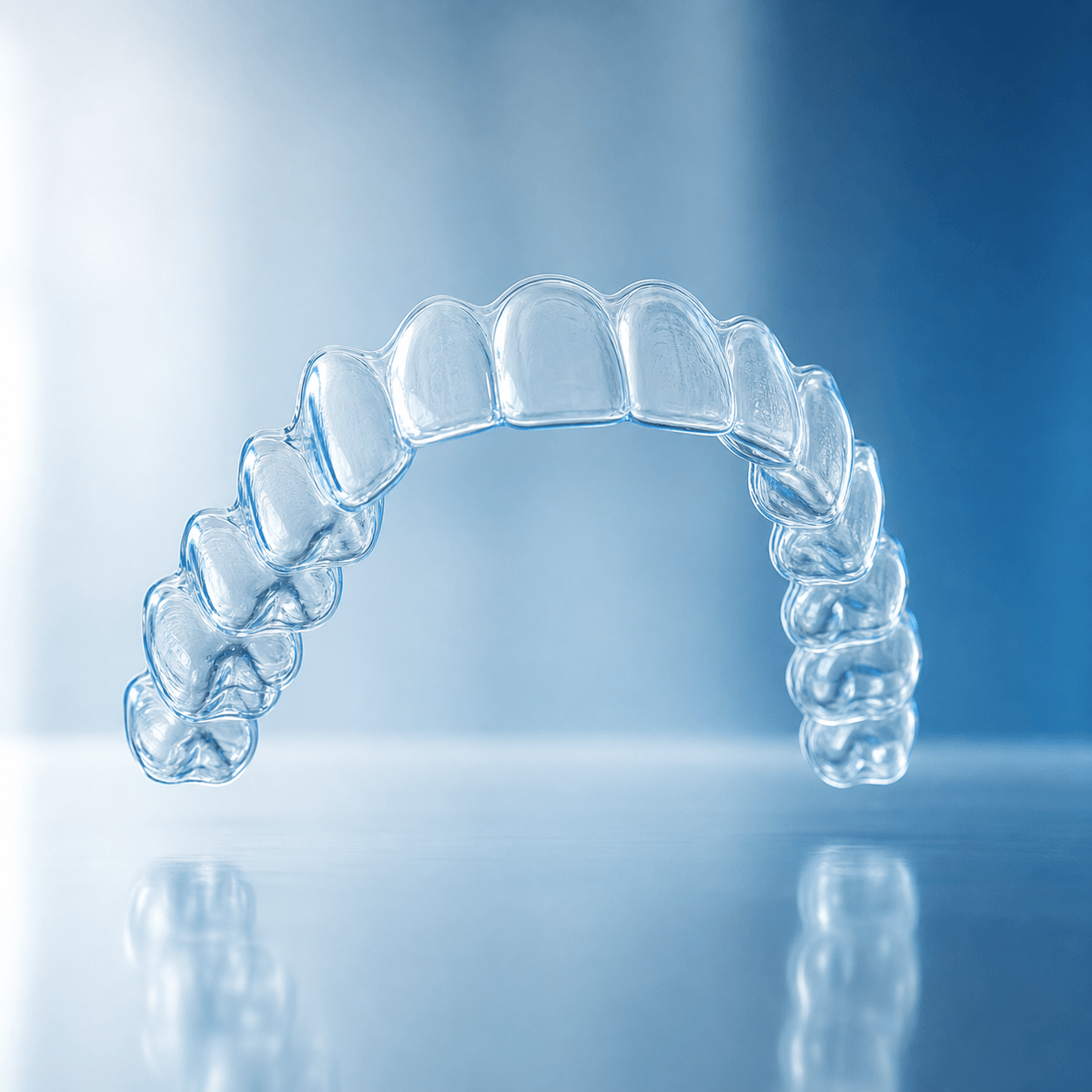 Şeffaf Plaklar 3D dental render
