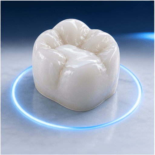 Diş Dolgusu 3D dental render